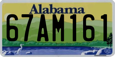AL license plate 67AM161