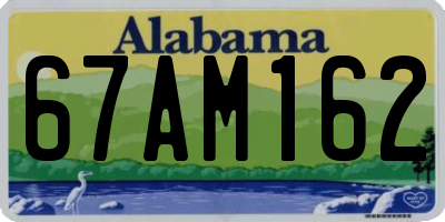 AL license plate 67AM162