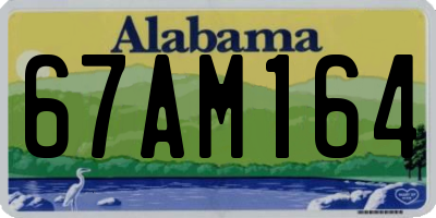 AL license plate 67AM164