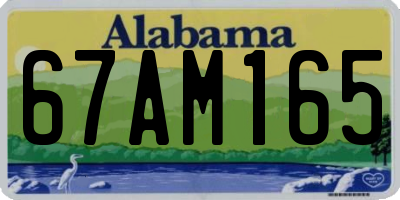 AL license plate 67AM165