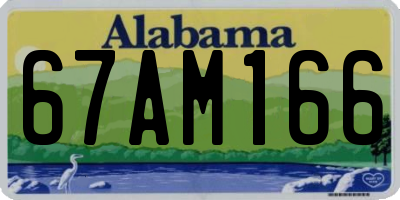 AL license plate 67AM166