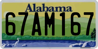 AL license plate 67AM167