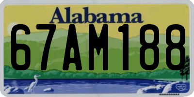 AL license plate 67AM188