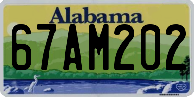 AL license plate 67AM202