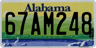 AL license plate 67AM248