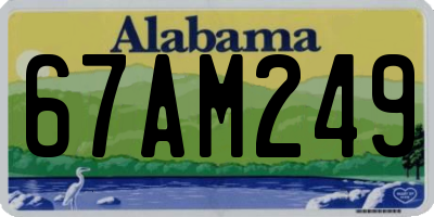 AL license plate 67AM249