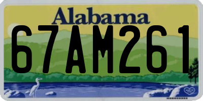 AL license plate 67AM261