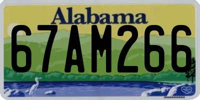 AL license plate 67AM266