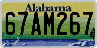 AL license plate 67AM267