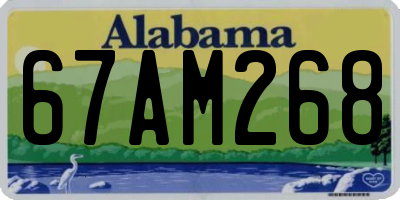 AL license plate 67AM268