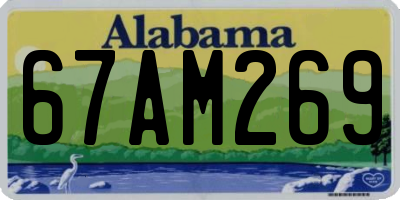 AL license plate 67AM269