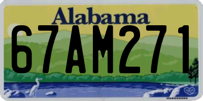 AL license plate 67AM271