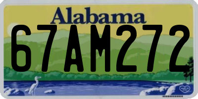 AL license plate 67AM272