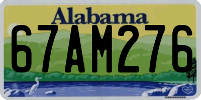 AL license plate 67AM276
