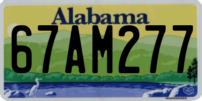 AL license plate 67AM277
