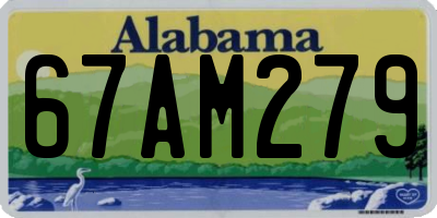 AL license plate 67AM279