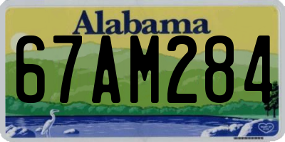AL license plate 67AM284