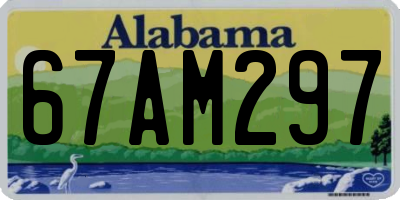 AL license plate 67AM297