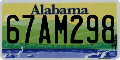 AL license plate 67AM298