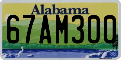 AL license plate 67AM300