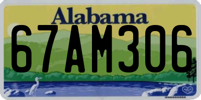 AL license plate 67AM306