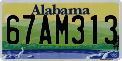 AL license plate 67AM313