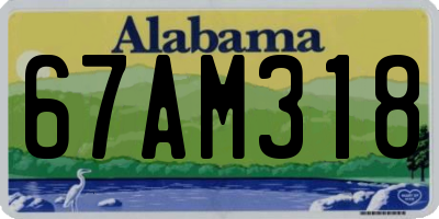 AL license plate 67AM318