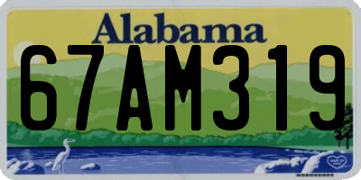 AL license plate 67AM319