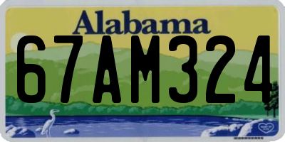 AL license plate 67AM324