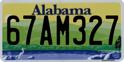 AL license plate 67AM327