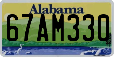 AL license plate 67AM330