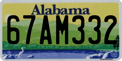 AL license plate 67AM332