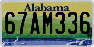 AL license plate 67AM336