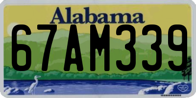 AL license plate 67AM339