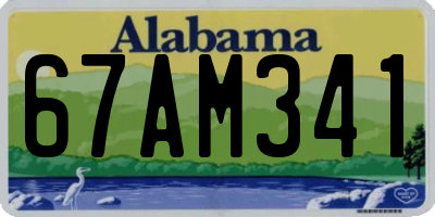 AL license plate 67AM341