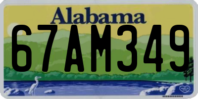 AL license plate 67AM349