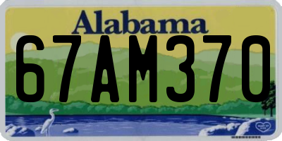 AL license plate 67AM370
