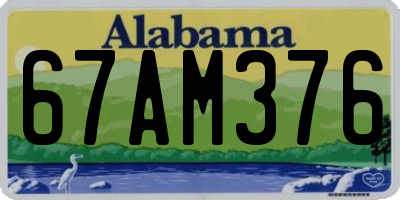 AL license plate 67AM376