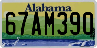 AL license plate 67AM390