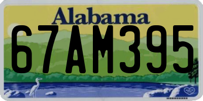 AL license plate 67AM395