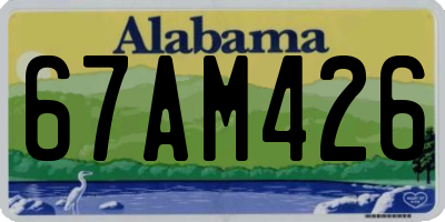 AL license plate 67AM426
