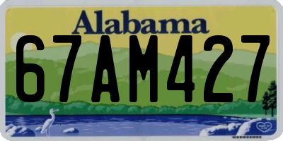 AL license plate 67AM427