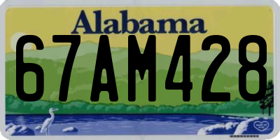AL license plate 67AM428