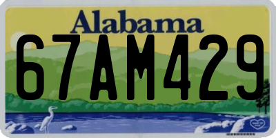 AL license plate 67AM429