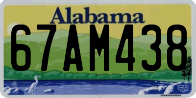 AL license plate 67AM438