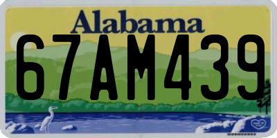 AL license plate 67AM439