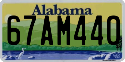 AL license plate 67AM440