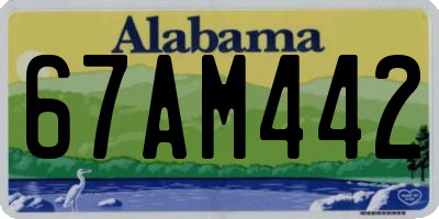 AL license plate 67AM442