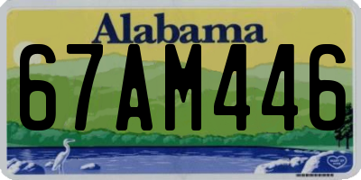 AL license plate 67AM446
