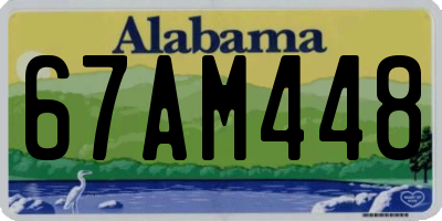 AL license plate 67AM448